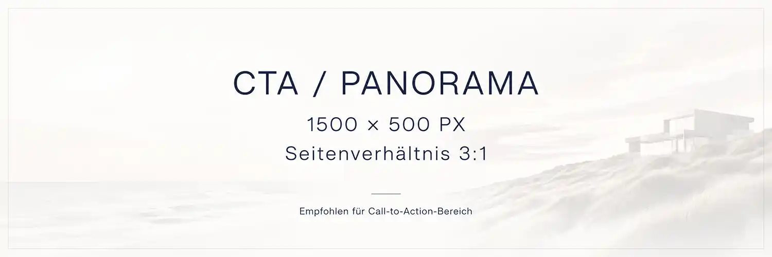 Panorama einer hellen Architektur
